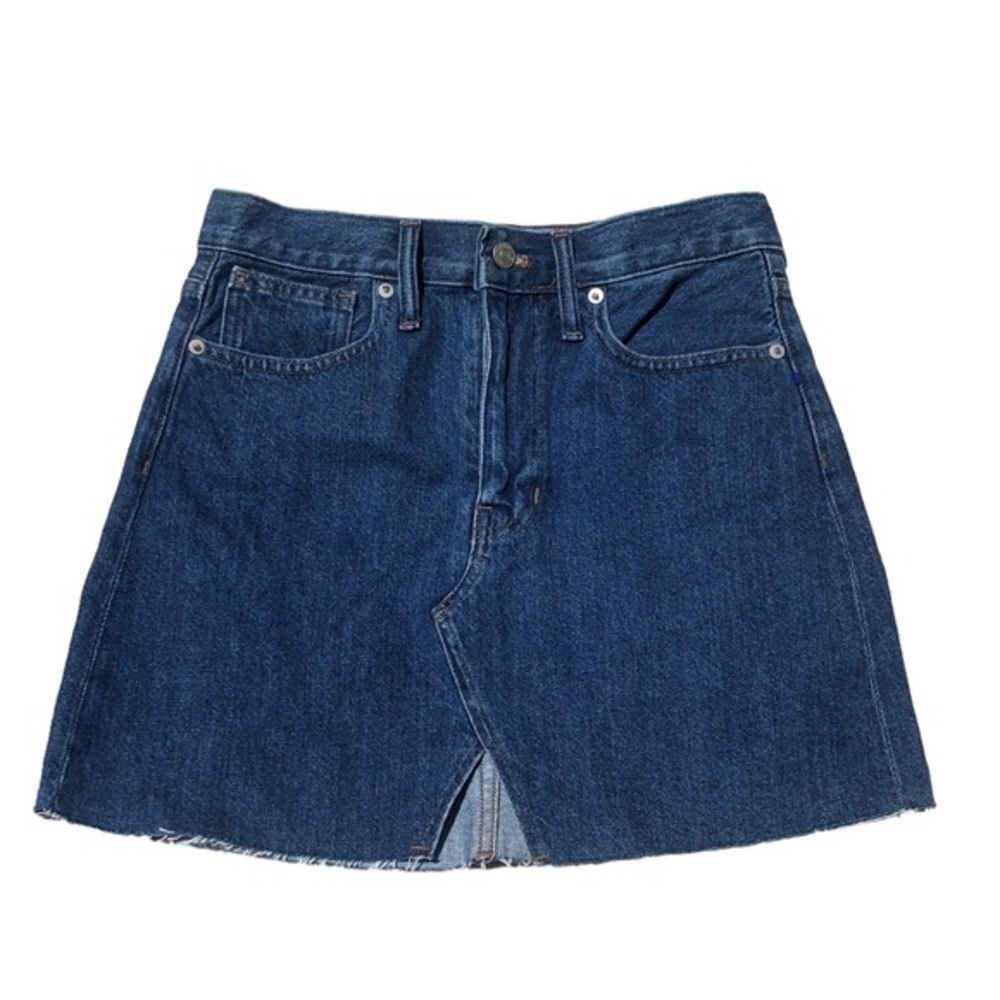 Madewell  Denim A-Line Mini Skirt Blue Size 26